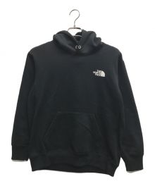 THE NORTH FACE（ザ ノース フェイス）の古着「バックスクエアロゴフーディー」｜ブラック