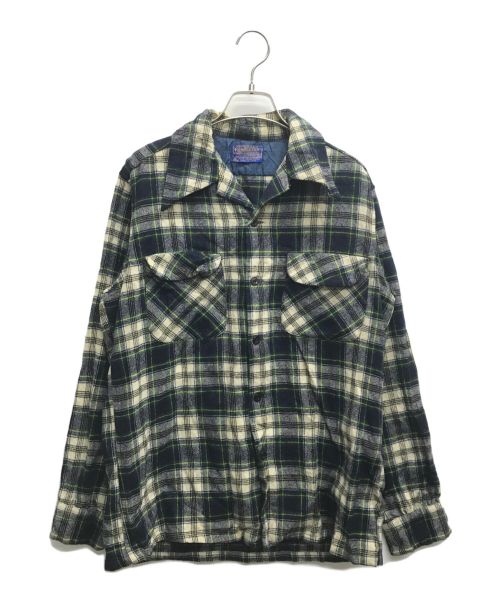 PENDLETON（ペンドルトン）PENDLETON (ペンドルトン) ウールチェックシャツ グリーン サイズ:Mの古着・服飾アイテム