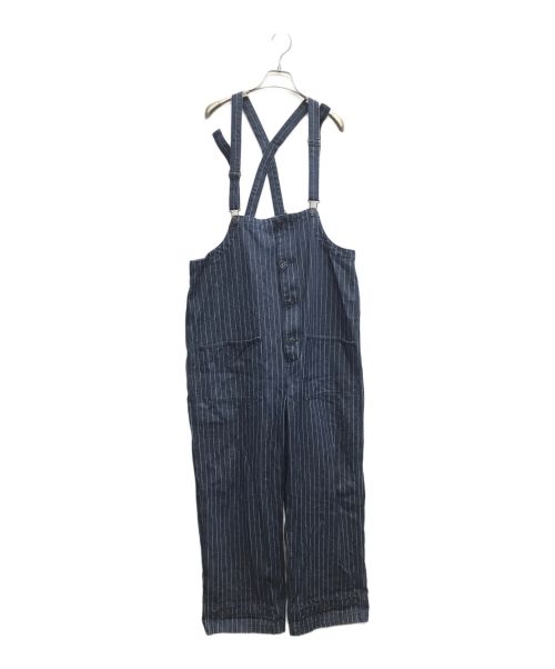 HOUSTON（ヒューストン）HOUSTON (ヒューストン) DENIM DECK PANTS インディゴ サイズ:Lの古着・服飾アイテム