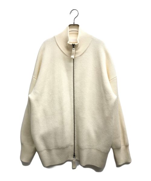 AP STUDIO（エーピーストゥディオ）AP STUDIO (エーピーストゥディオ) new zip knit blouson アイボリー サイズ:記載無しの古着・服飾アイテム