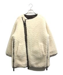 CASA FLINE（カーサフライン）の古着「再生ポリエステルリバーシブルコート」｜ブラウン×アイボリー