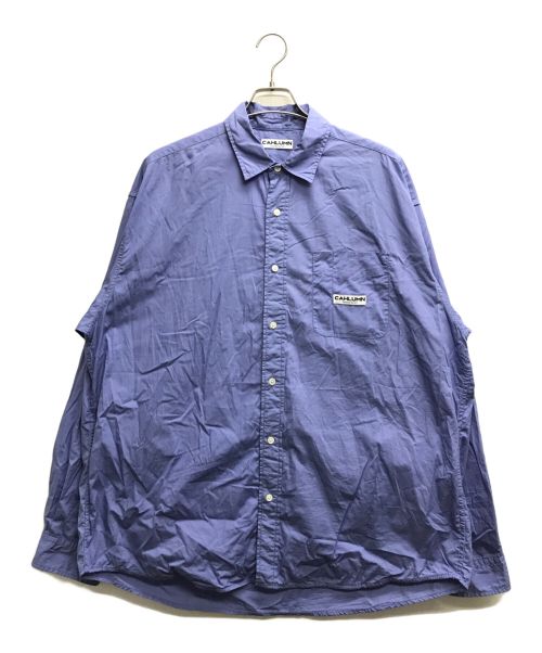 CAHLUMN（カウラム）CAHLUMN (カウラム) Magazine Pocket Broad Shirt ブルー サイズ:XLの古着・服飾アイテム