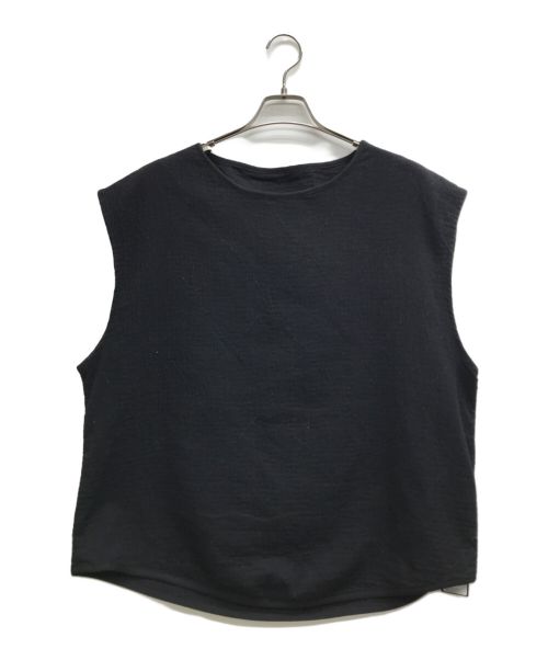 Porter Classic（ポータークラシック）Porter Classic (ポータークラシック) SASHIKO STRETCH 2WAY VEST ブラック サイズ:2の古着・服飾アイテム