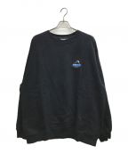 X-LARGEエクストララージ）の古着「SLANTED OG CREWNECK SWEATSHIRT」｜ブラック