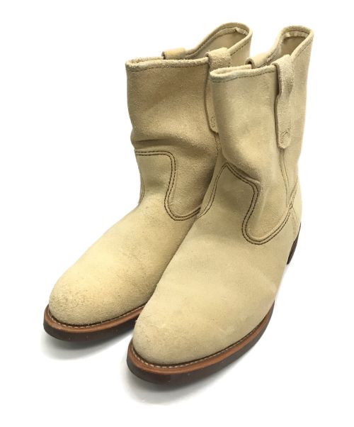 RED WING（レッドウィング）RED WING (レッドウィング) ペコスブーツ ベージュ サイズ:9 1/2の古着・服飾アイテム