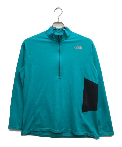 THE NORTH FACE（ザ ノース フェイス）THE NORTH FACE (ザ ノース フェイス) L/S FlashDry Zip Up/ロングスリーブ フラッシュドライ ジップ アップ グリーン サイズ:Mの古着・服飾アイテム