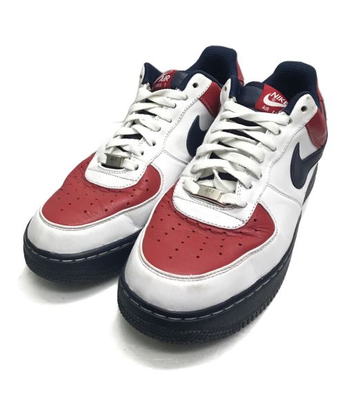 NIKE ID（ナイキアイディー）NIKE ID (ナイキアイディー) AIR FORCE 1 LOW ID / エアフォース ロウ レッド×ホワイト サイズ:24.5の古着・服飾アイテム