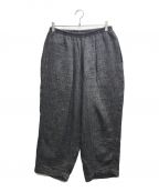 Porter Classicポータークラシック）の古着「SASHIKO LINEN PREMIUM PEACE PANTS/サシコ リネン プレミアム ピース パンツ」｜グレー