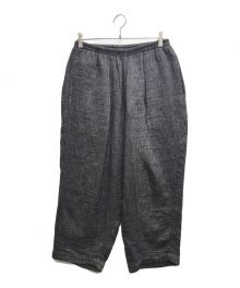 Porter Classic（ポータークラシック）の古着「SASHIKO LINEN PREMIUM PEACE PANTS/サシコ リネン プレミアム ピース パンツ」｜グレー