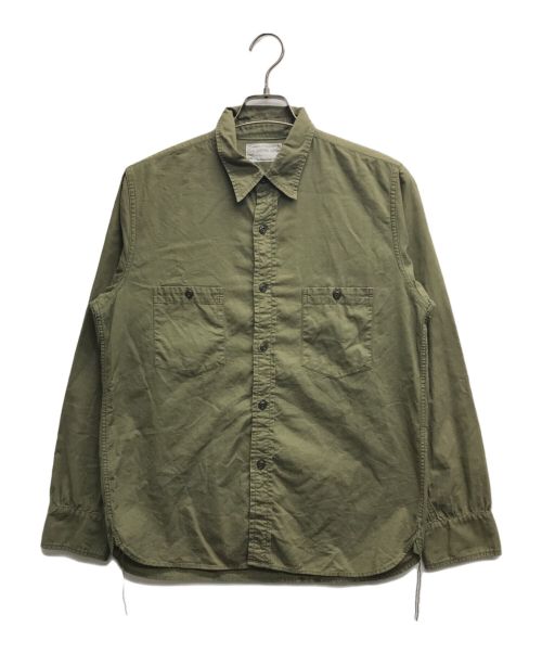 THE REAL McCOY'S（ザ・リアルマッコイズ）THE REAL McCOY'S (ザ・リアルマッコイズ) N-3 UTILITY SHIRT/N−3 ユーティリティ シャツ オリーブ サイズ:記載無しの古着・服飾アイテム