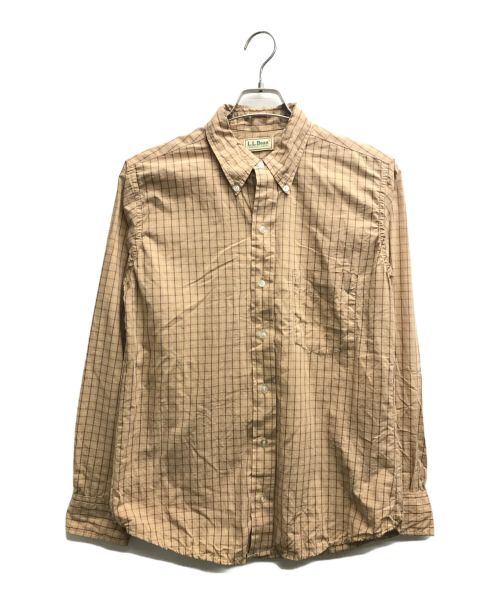 L.L.Bean（エルエルビーン）L.L.Bean (エルエルビーン) 80sチェックシャツ ベージュ サイズ:Lの古着・服飾アイテム