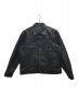 Schott（ショット）の古着「SHEEP LEATHER 1st TRACKER JACKET/シープ レザー ファースト トラッカー ジャケット」｜ブラック