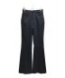 CLANE（クラネ）の古着「FIT FLARE CENTER PRESS PANTS」｜ネイビー