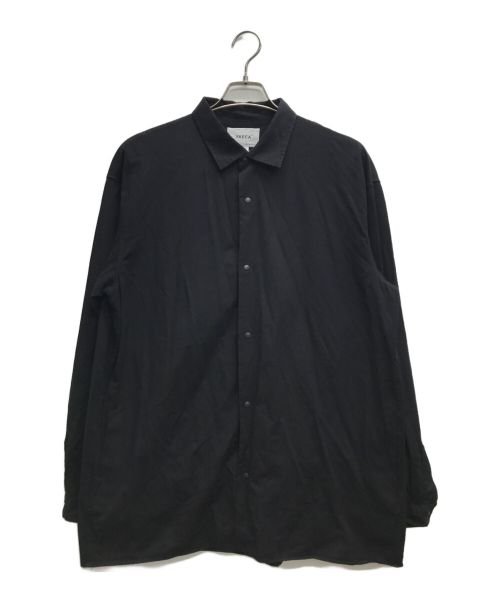 YAECA（ヤエカ）YAECA (ヤエカ) COMFORT SHIRT WIDE SQUARE ブラック サイズ:Lの古着・服飾アイテム