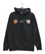 KITHキス）の古着「Tiger Souvenir Hoodie / タイガースーベニアフーディー」｜ブラック