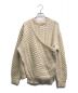 CLANE（クラネ）の古着「ASYMMETRY CABLE KNIT/アシンメトリー ケーブル ニット」｜アイボリー