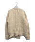 CLANE (クラネ) ASYMMETRY CABLE KNIT/アシンメトリー ケーブル ニット アイボリー サイズ:2：7000円