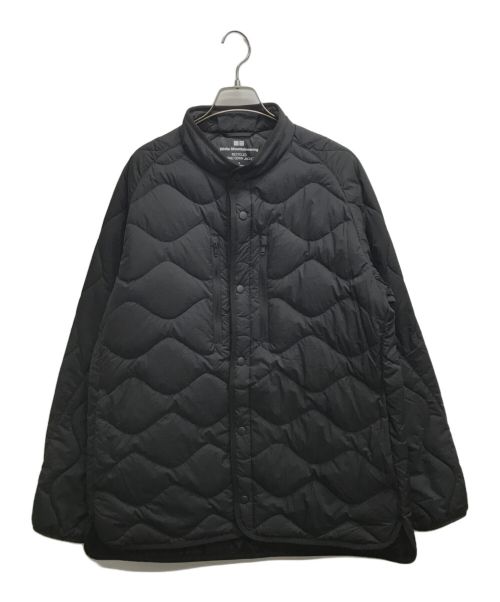 UNIQLO（ユニクロ）UNIQLO (ユニクロ) WHITE MOUNTAINEERING (ホワイトマウンテ二アニング) リサイクルハイブリッドダウンジャケット ブラック サイズ:XLの古着・服飾アイテム