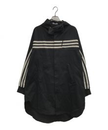 Y-3（ワイスリー）の古着「STP GABARDINE HOODED SHIRT コート」｜ブラック