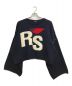 RAF SIMONS（ラフシモンズ）の古着「Loose fit cropped wool jacquard RS sweater」｜ネイビー