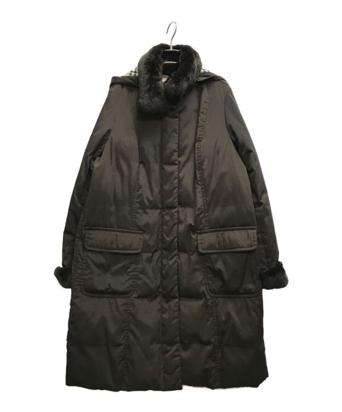 BURBERRY LONDON（バーバリーロンドン）BURBERRY LONDON (バーバリーロンドン) 裏ノバチェックダウンコート ブラウン サイズ:46の古着・服飾アイテム