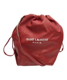 Saint Laurent Paris（サンローランパリ）の古着「Teddy Bucket Bag Leather Small」｜レッド