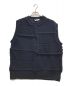 Name.（ネーム）の古着「PATCHWORK KNIT VEST」｜ネイビー