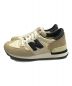 NEW BALANCE (ニューバランス) ローカットスニーカー アイボリー サイズ:27㎝：10000円