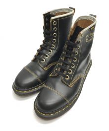 Dr.Martens（ドクターマーチン）の古着「キャッパー 8ホール レザー レースアップブーツ」｜ブラック