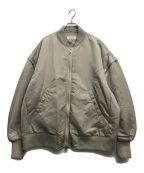 CALUXキャラクス）の古着「SHORT BOMBER JACKET」｜セージグリーン