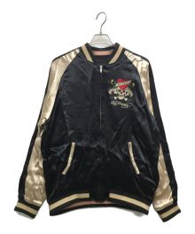 Ed Hardy（エド ハーディー）の古着「リバーシブルスカジャン」｜ブラック