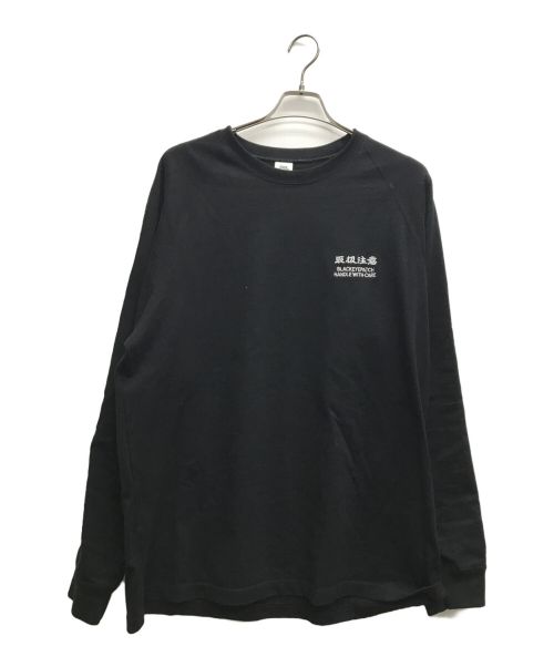 THE BLACK EYE PATCH（ブラックアイパッチ）THE BLACK EYE PATCH (ブラックアイパッチ) HWC EMBROIDERED RAGLAN L/S TEE ブラック サイズ:XLの古着・服飾アイテム