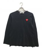 PLAY COMME des GARCONSプレイ コムデギャルソン）の古着「ロングスリーブTシャツ」｜ブラック