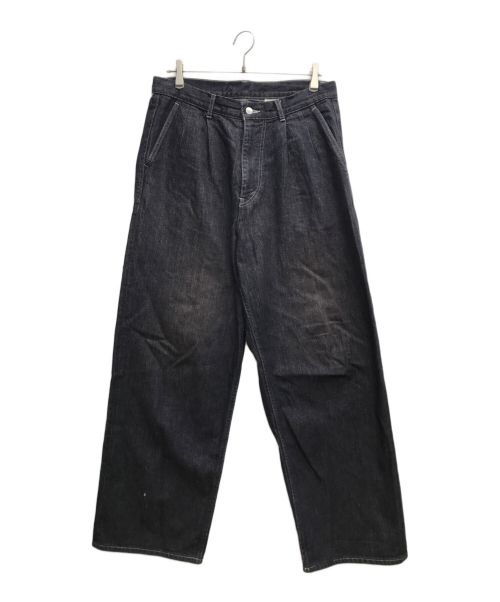 Graphpaper（グラフペーパー）Graphpaper (グラフペーパー) Colorfast Denim Two Tuck Pants インディゴ サイズ:2の古着・服飾アイテム