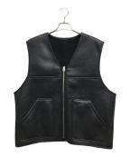 SUPREMEシュプリーム）の古着「Reversible Faux Shearling Work Vest」｜ブラック