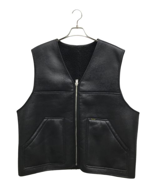 SUPREME（シュプリーム）Supreme (シュプリーム) Reversible Faux Shearling Work Vest ブラック サイズ:XLの古着・服飾アイテム