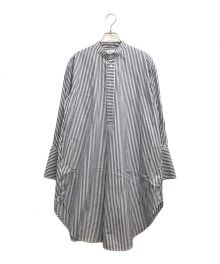 Lisiere（リジェール）の古着「Stripe Long Shirt」｜スカイブルー