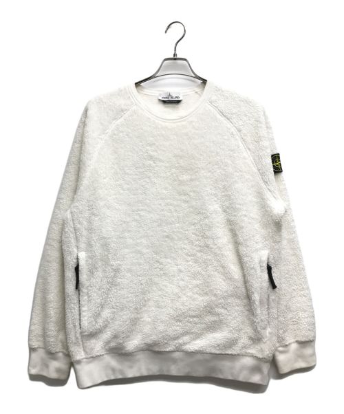 STONE ISLAND（ストーンアイランド）STONE ISLAND (ストーンアイランド) フリースクルースウェット ホワイト サイズ:Mの古着・服飾アイテム