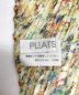 中古・古着 PLEATS PLEASE (プリーツプリーズ) プリントプリーツスカーフ 黄緑：13000円