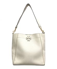 TORY BURCH（トリーバーチ）の古着「マックグロー スモールバケットバッグ」｜ホワイト