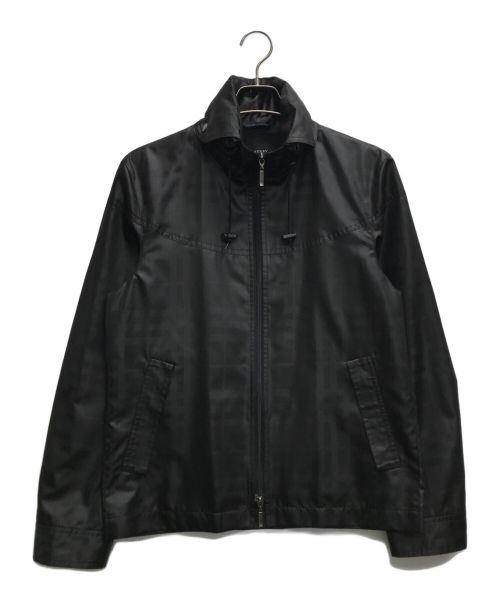 BURBERRY BLACK LABEL（バーバリーブラックレーベル）BURBERRY BLACK LABEL (バーバリーブラックレーベル) チェックジャケット ブラック サイズ:Lの古着・服飾アイテム