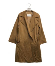 MaxMara（マックスマーラ）の古着「ベルテッドカシミヤガウンコート」｜ベージュ