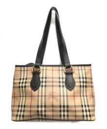 BURBERRY（バーバリー）の古着「シャドーホースチェックトートバッグ」｜ベージュ