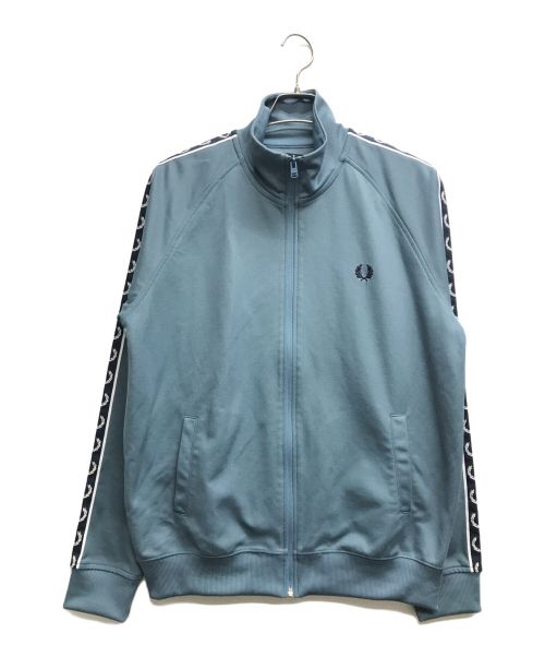 FRED PERRY（フレッドペリー）FRED PERRY (フレッドペリー) Contrast Tape Track Jacket ブルー サイズ:Lの古着・服飾アイテム