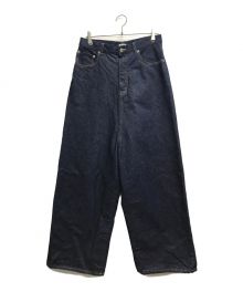 INSCRIRE（アンスクリア）の古着「Denim loose fit pants」｜インディゴ