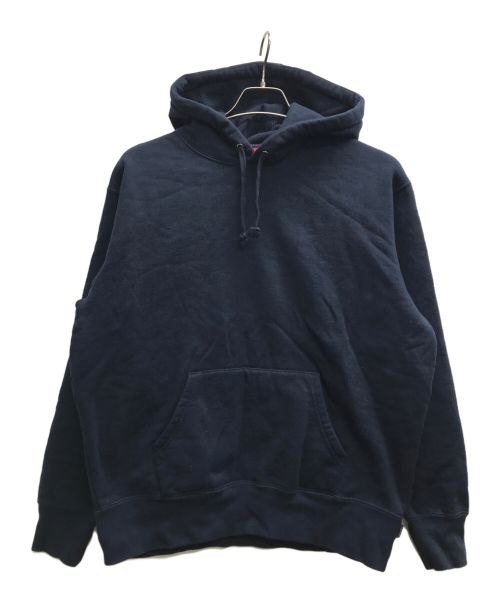 SUPREME（シュプリーム）SUPREME (シュプリーム) Satin Applique Hooded Sweatshirt/サテン アップリケ フーデッド スウェットシャツ ネイビー サイズ:Sの古着・服飾アイテム