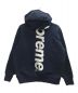 SUPREME (シュプリーム) Satin Applique Hooded Sweatshirt/サテン アップリケ フーデッド スウェットシャツ ネイビー サイズ:S：25000円