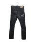 uniform experiment (ユニフォームエクスペリメント) DAMAGED STRETCH SKINNY JEANS/ダメージド ストレッチ スキニー ジーンズ ブラック サイズ:記載無し：5000円