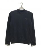 FRED PERRYフレッドペリー）の古着「Crew Neck Sweatshirt/クルーネック スウェットシャツ」｜ネイビー