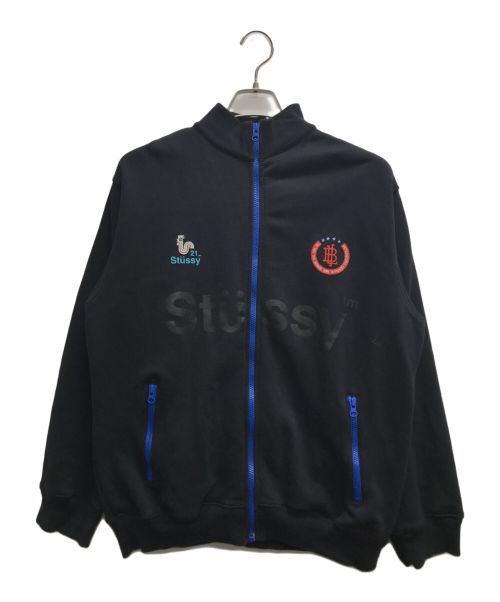 stussy（ステューシー）stussy (ステューシー) ジップアップスウェット ブラック サイズ:Mの古着・服飾アイテム